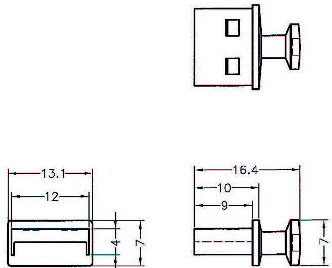Porvédő USB A típusú aljzathoz fogantyúval, 10 darab, fekete 64009 64009 Delock Tartalom: 10 db-2