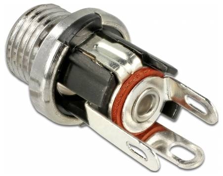 Fém házba szerelt elektromos csatlakozóaljzat két rögzítőfüllel. Alkalmas készülékek összekapcsolásához.