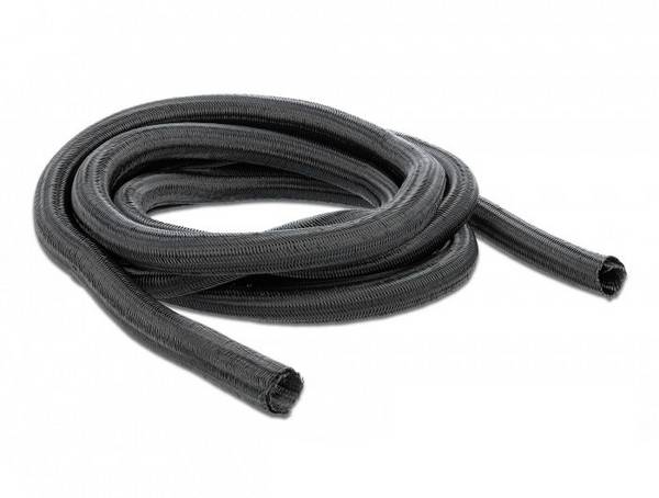 Delock 19047 19047 Fonat védőtömlő Fekete Poliészter 10 m 26 mm (max) 1 db
