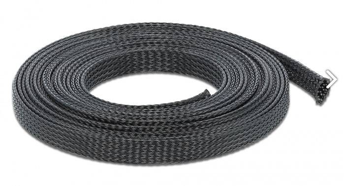 Delock 18849 18849 Fonat védőtömlő Fekete Poliészter 5 m 8 - 24 mm 1 db-0