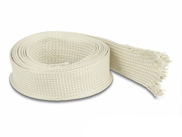 Delock 20895 20895 Fonat védőtömlő Fehér Poliaramid polimetaphenilénisophthalamid (NOMEX) 2 m 18 - 33 mm 1 db