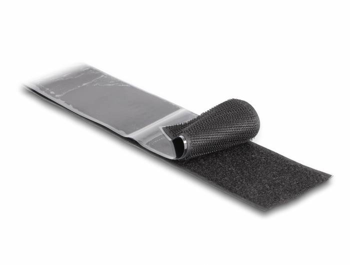 Delock 20860 Tépőzár Felragasztható (H x Sz) 15 m x 50 mm Fekete 1 db-4
