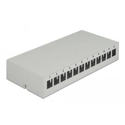 Delock 43414 Patchpanel Szürke Alkatrészek nélkül-0