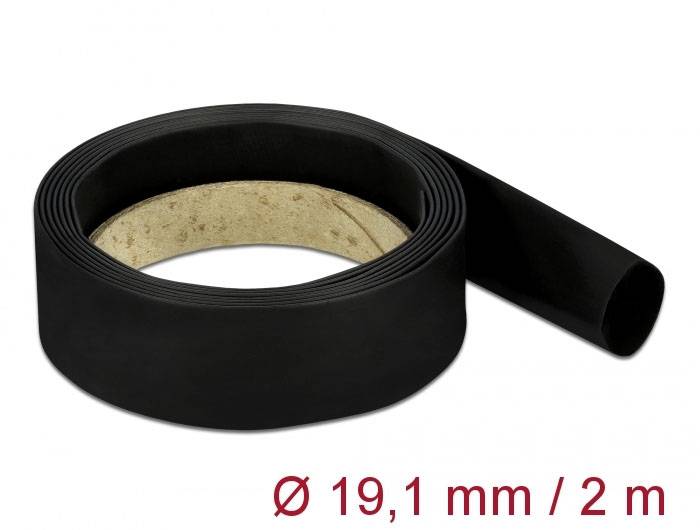 Delock 20669 Zsugorcső Fekete 19.1 mm Zsugorodási arány:4:1 1 db