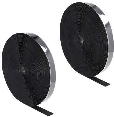 Delock 20859 Tépőzár Felvarrható Bolyhos és horgos fél (H x Sz) 25 m x 25 mm Fekete 1 db