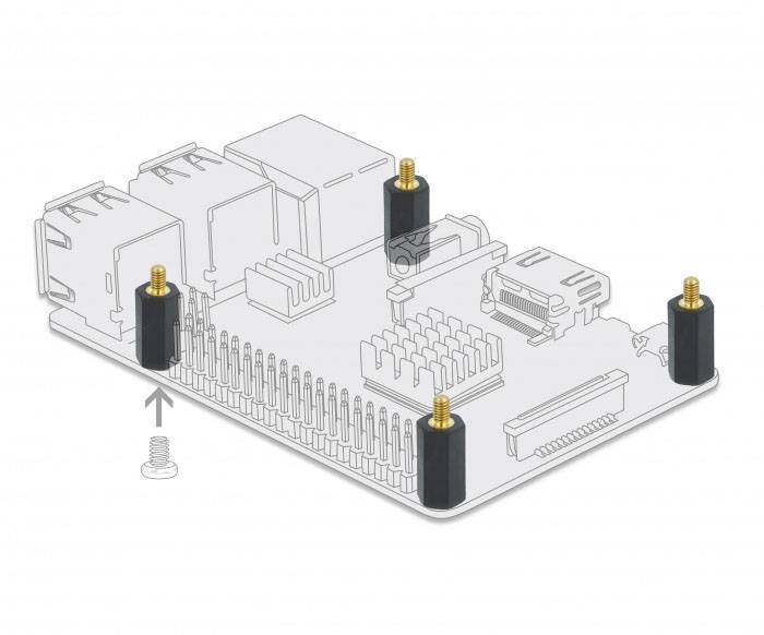Delock 60242 Távtartó csavar 4 db-3