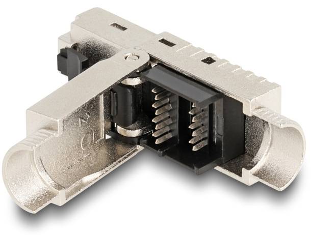 Delock 87988 RJ45 csatlakozó terepi szereléshez Cat.6A kábeltömítéssel és porvédelemmel, szerszám nélkül szerelhető 8798-2