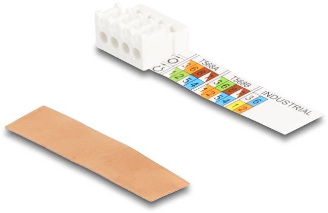 Delock 87988 RJ45 csatlakozó terepi szereléshez Cat.6A kábeltömítéssel és porvédelemmel, szerszám nélkül szerelhető 8798-3
