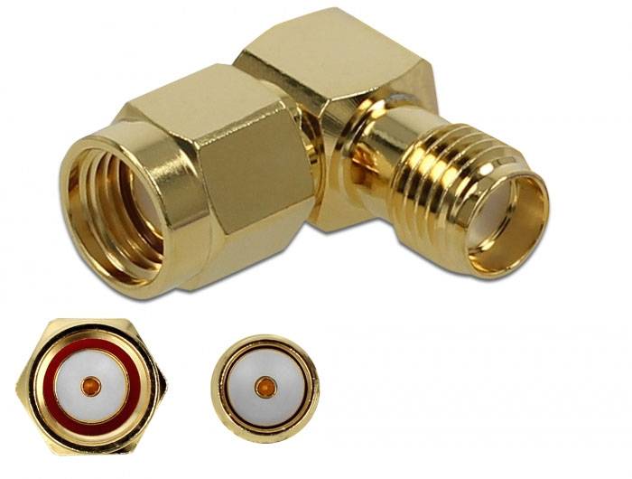 Delock 89978 89978 HF adapter RPSMA dugó - SMA alj 1 db-1