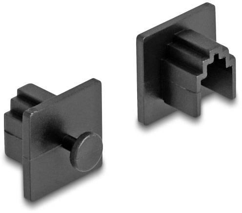 Delock 64246 RJ10 aljzat porvédője fogantyúval, 10 darab, fekete 64246 Fekete 1 db-2