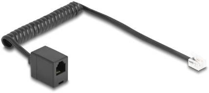 Delock Telefon Csatlakozókábel 1 m Fekete-2