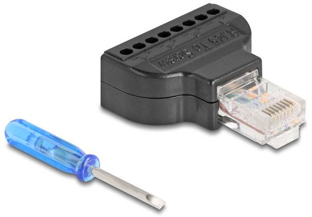 Delock RJ45 Hálózat Átalakító Kábel [1x RJ45 dugó - 1x Alj] Fekete-0