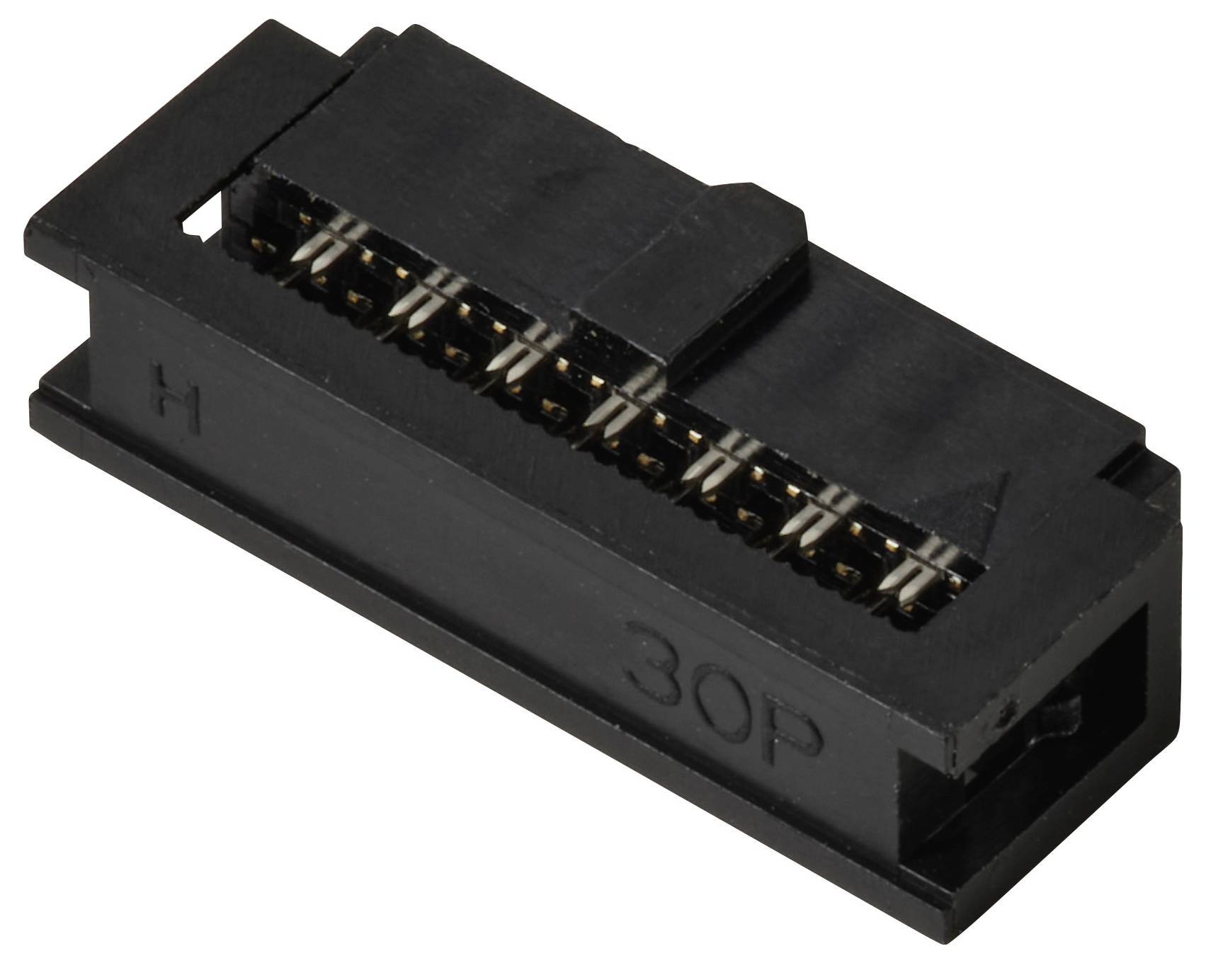 TRU COMPONENTS TC-13537800 Csatlakozó Törésgátlóval Raszterméret: 1.27 mm Pólusok száma: 30 Sorok száma: 2 1 db-1