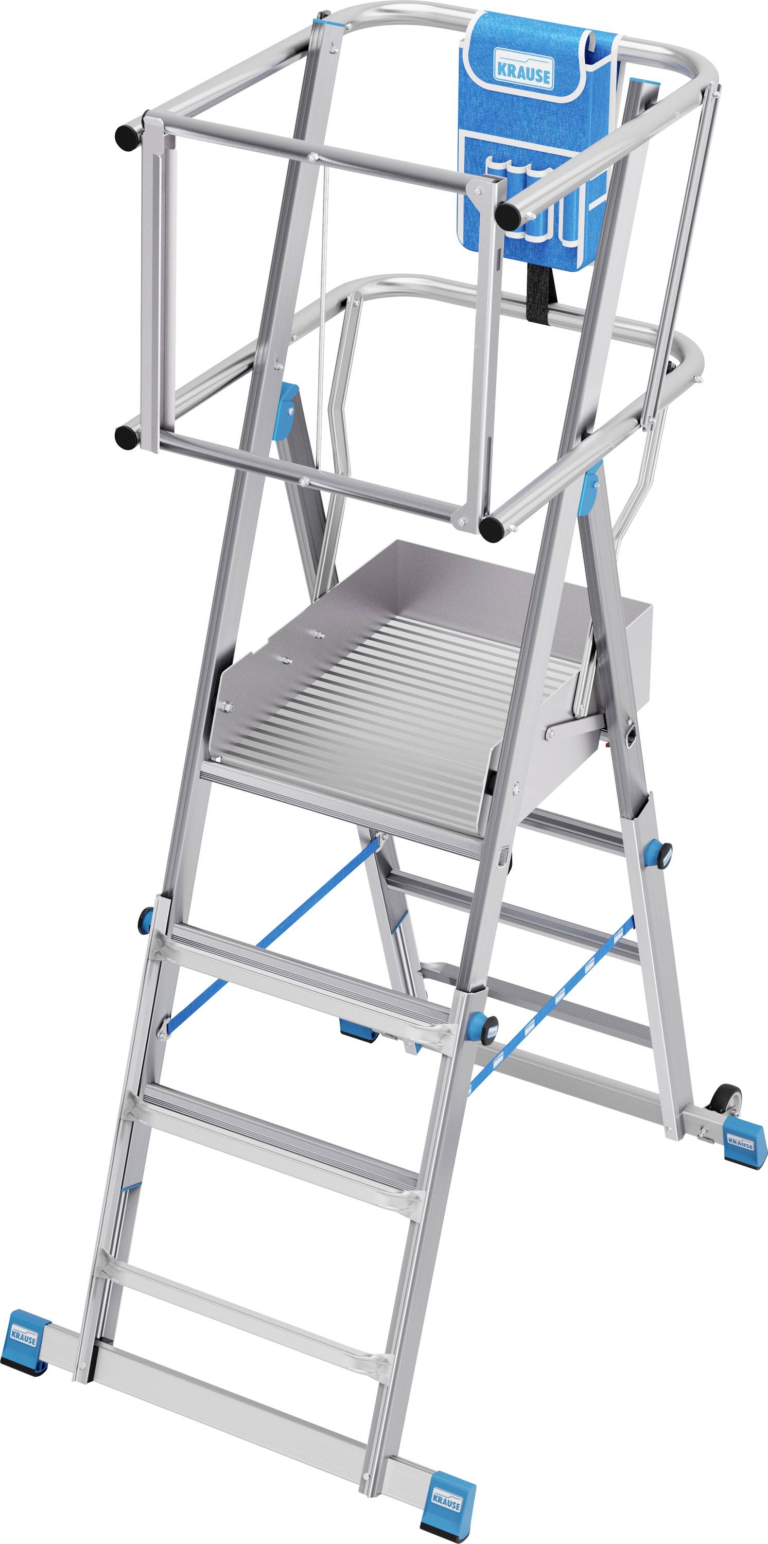 Krause SkyMatic 832924 Alumínium Platform létra Munkamagasság (max.): 3.30 m 30 kg
