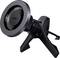 Autós telefontartó mágneses rögzítéssel, fekete színben, biztonságos és rugalmas smartphone-rögzítéshez vezetés közben.