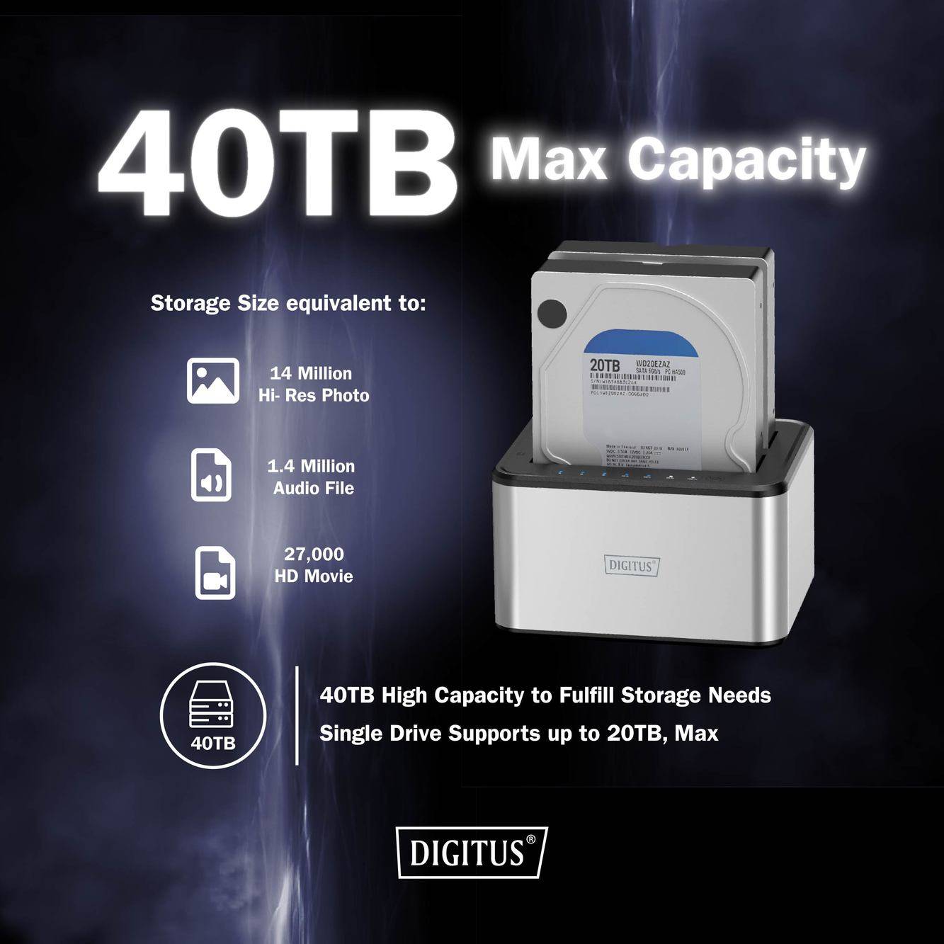 Digitus DA-71540-2 USB-A, USB, USB-A (USB 3.0) SATA, SATA 6 Gb/s, SATA I, SATA II, SATA III Merevlemez másoló állomás 2.-9