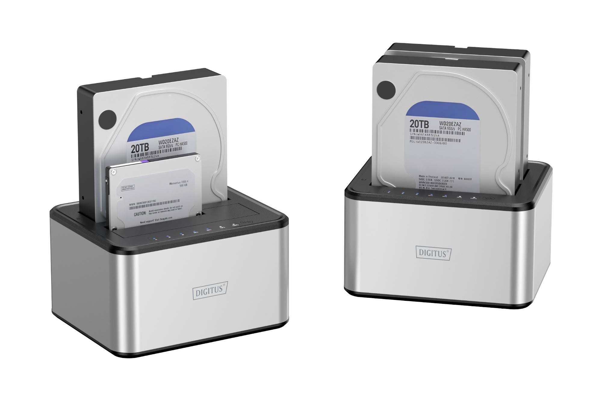 Digitus DA-71540-2 USB-A, USB, USB-A (USB 3.0) SATA, SATA 6 Gb/s, SATA I, SATA II, SATA III Merevlemez másoló állomás 2.-7