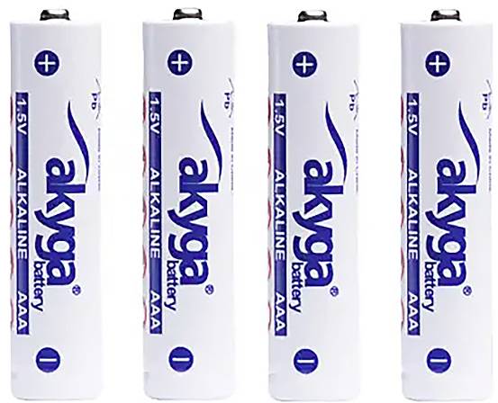 Akyga Mikroelem AAA LR03 Alkáli mangán 1300 mAh 1.5 V 4 db
