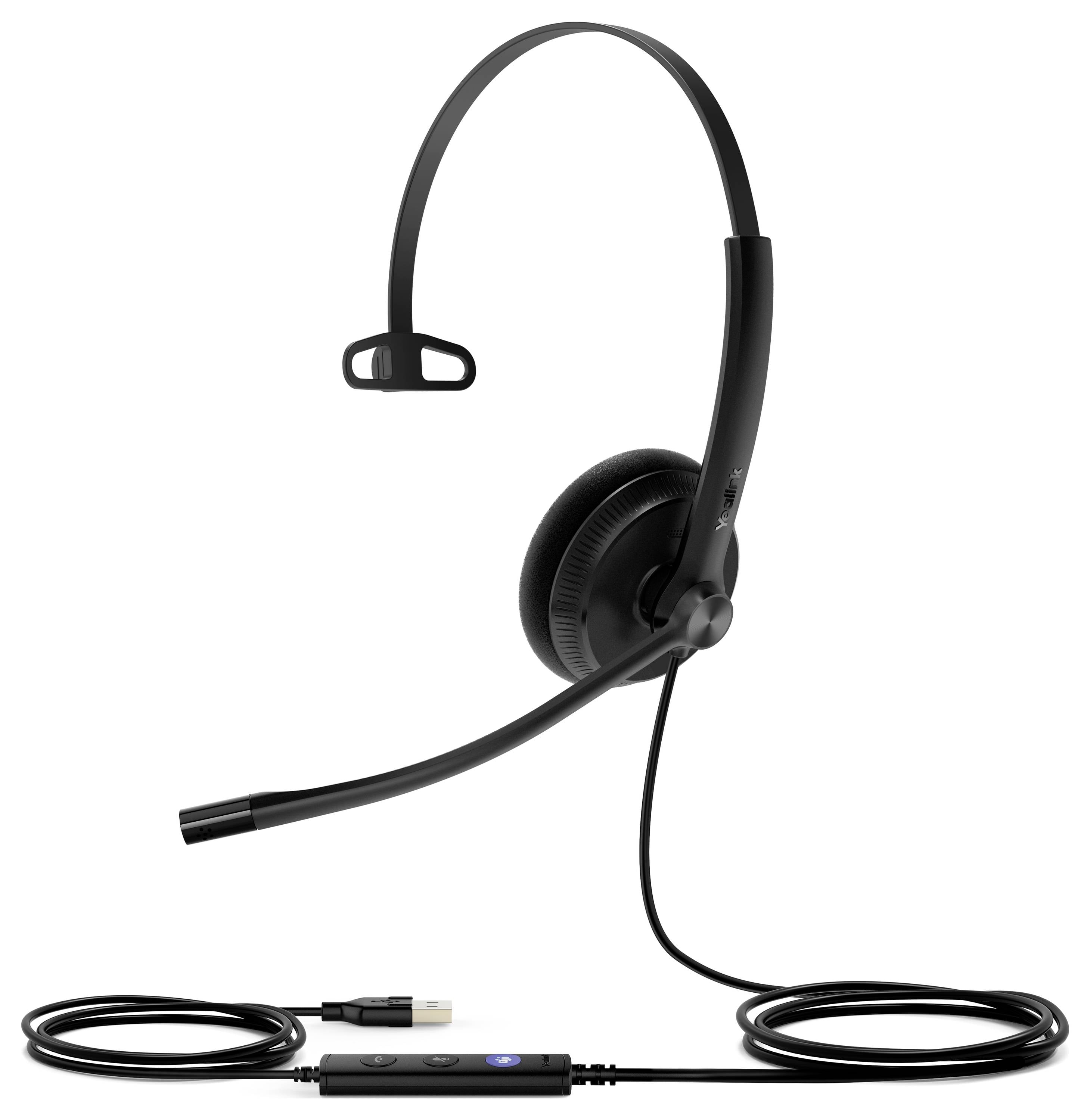 Yealink Yealink USB Headset UH34 Lite Mono Teams On Ear headset Vezetékes Mono Fekete-1
