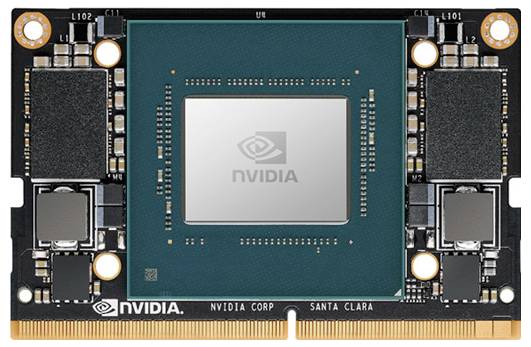 Alaplap NVIDIA-logóval és chipekkel, beleértve egy központi GPU-t. Grafikai feldolgozásra és számítási teljesítményre tervezve.
