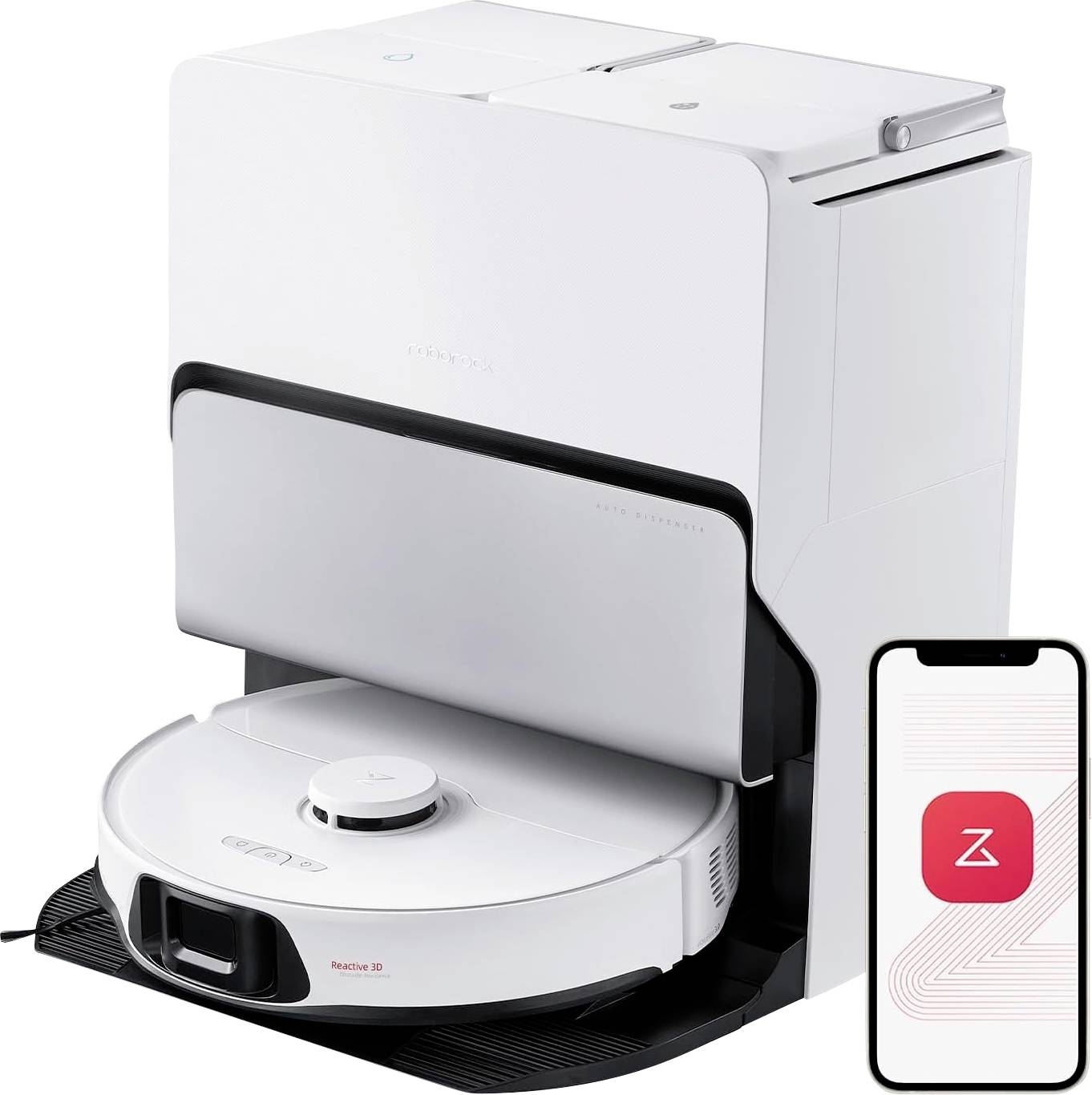 Roborock S8 MaxV Ultra Robot aspirapolvere e pulitori Bianco