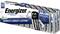 Energizer elemcsomag 20 db AA Ultimate Lithium elemmel, amelyet a 'világon leghosszabb élettartamú' elemként hirdetnek, újrahasznosítási útmutatóval.