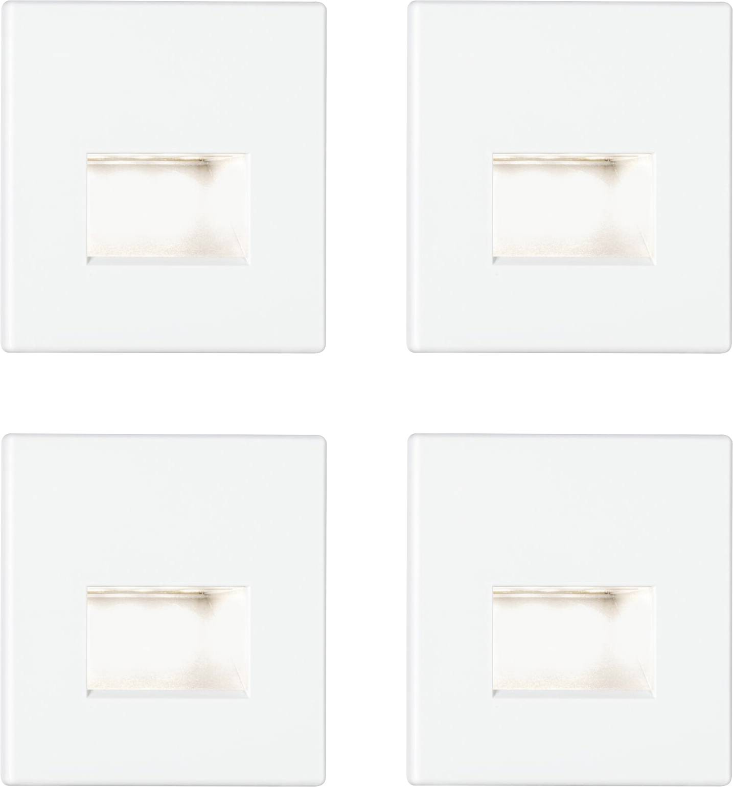 Paulmann 41309 41309 LED-es fali beépíthető lámpa 4 részes készlet LED LED Fehér (matt)-0