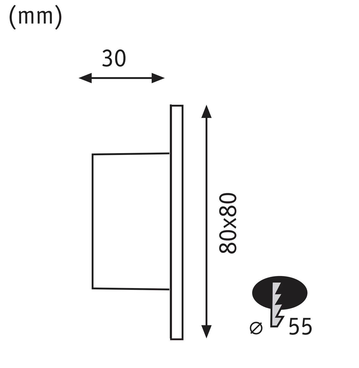 Paulmann 41309 41309 LED-es fali beépíthető lámpa 4 részes készlet LED LED Fehér (matt)-9