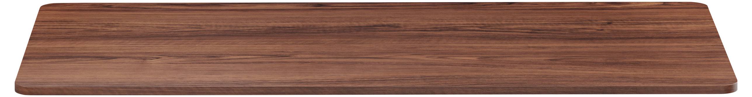 Sötétbarna, sima felületű téglalap alakú vágódeszka.