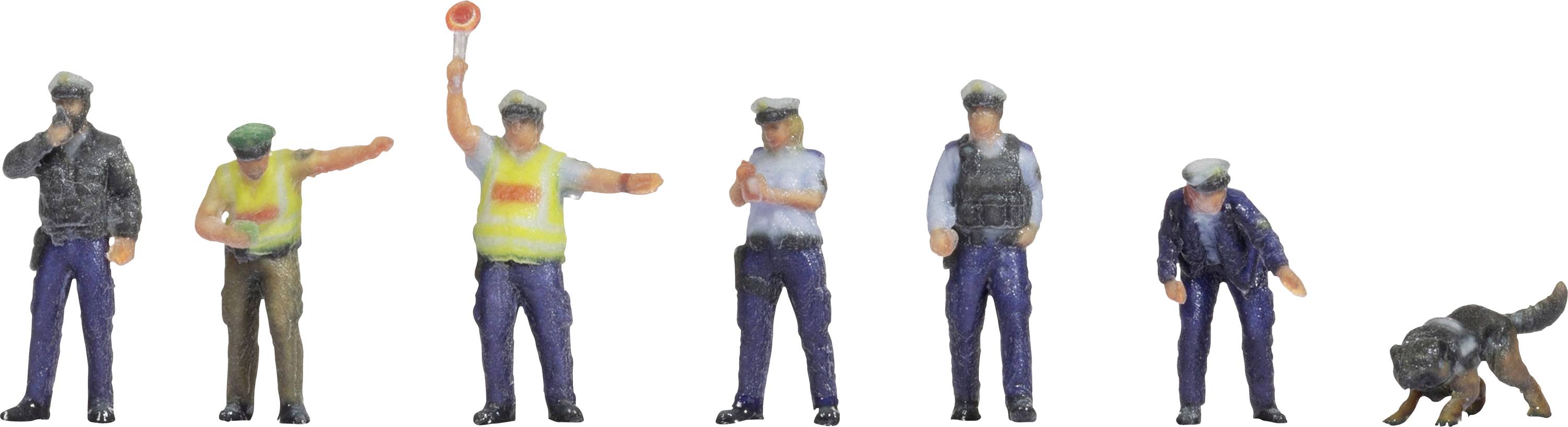 NOCH N rendőrök, kék egyenruha Festett, Álló