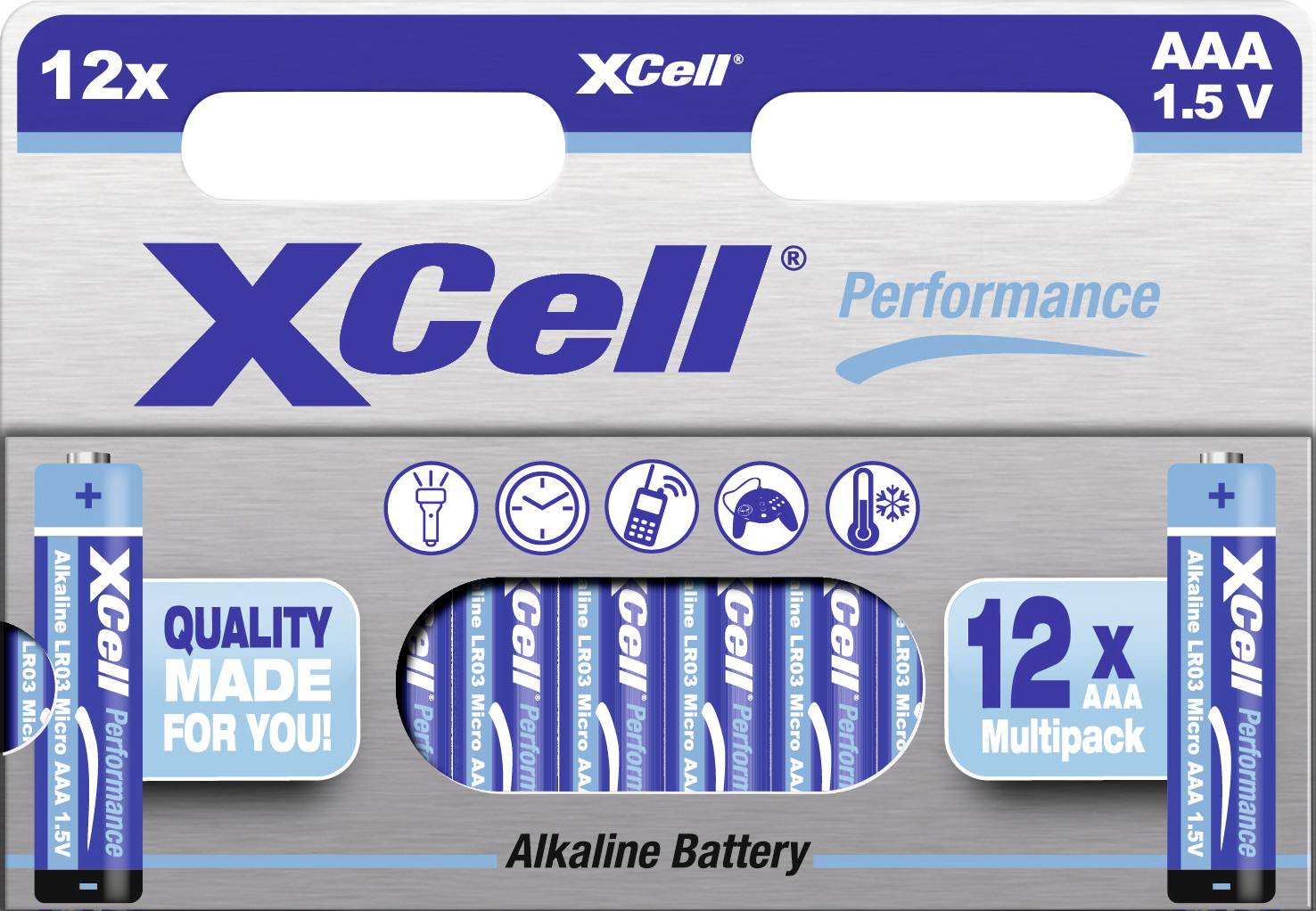 XCell Mikroelem Alkáli mangán 1.5 V 12 db