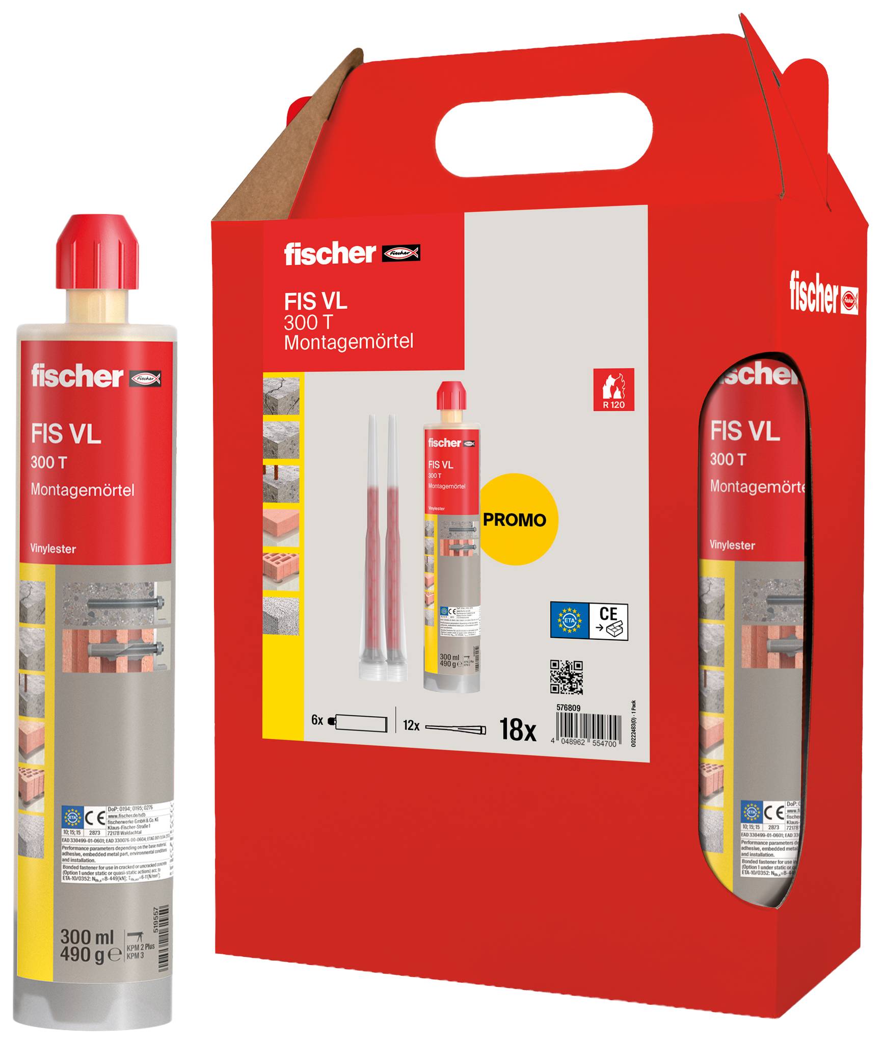 Fischer Injekciós habarcs 6 db