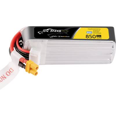 Tattu Akkucsomag, LiPo 15.2 V 850 mAh 95 C Derékszög XT30