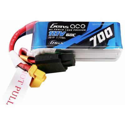 Gens ace Akkucsomag, LiPo 11.1 V 700 mAh 60 C Tömb JST-SYP