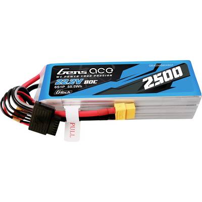 Gens ace Akkucsomag, LiPo 22.2 V 2500 mAh 80 C Tömb XT60