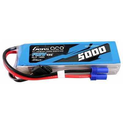 Gens ace Akkucsomag, LiPo 14.8 V 5000 mAh 45 C Tömb EC5