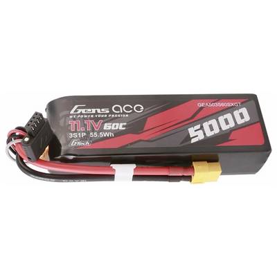 Gens ace Akkucsomag, LiPo 11.1 V 5000 mAh 60 C Tömb XT60
