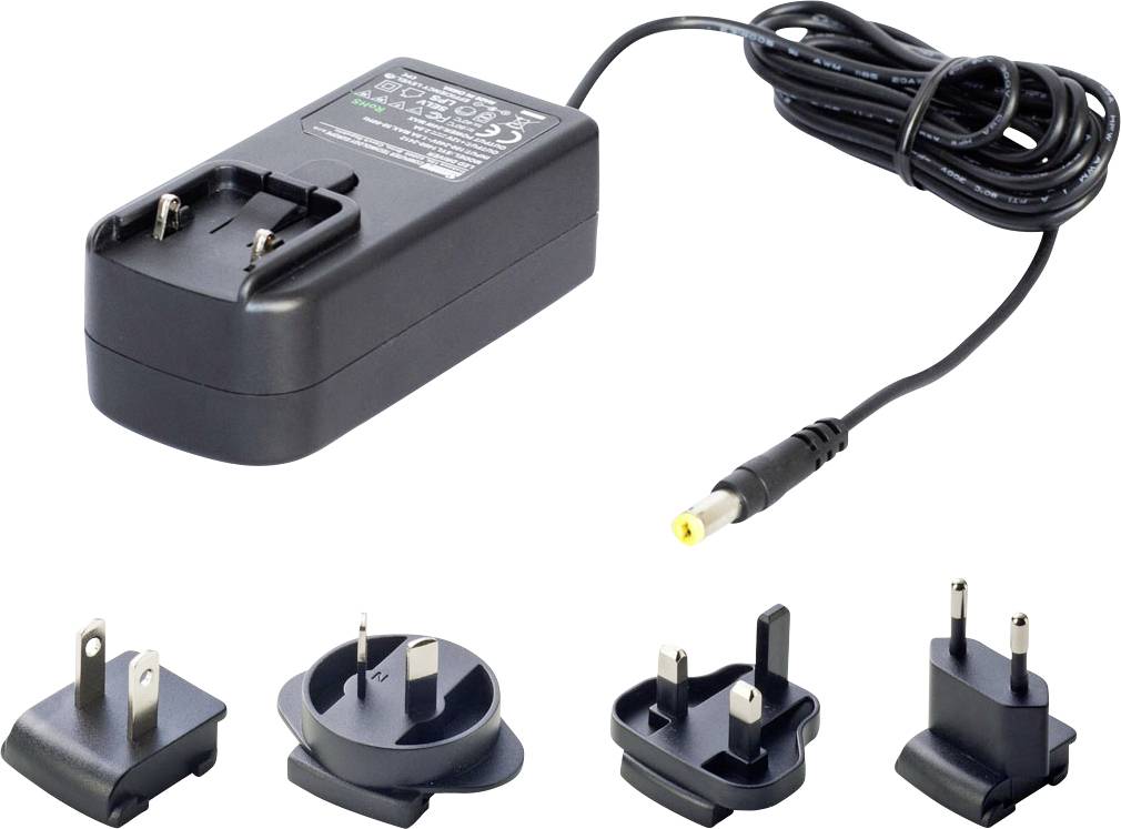 Dehner Elektronik SYS 1460-1105-W2E 2,1x5,5x11mm | with Plug-Set: EU/US/UK/AUS AC/DC asztali- és dugasztápegység 5 V/DC -0