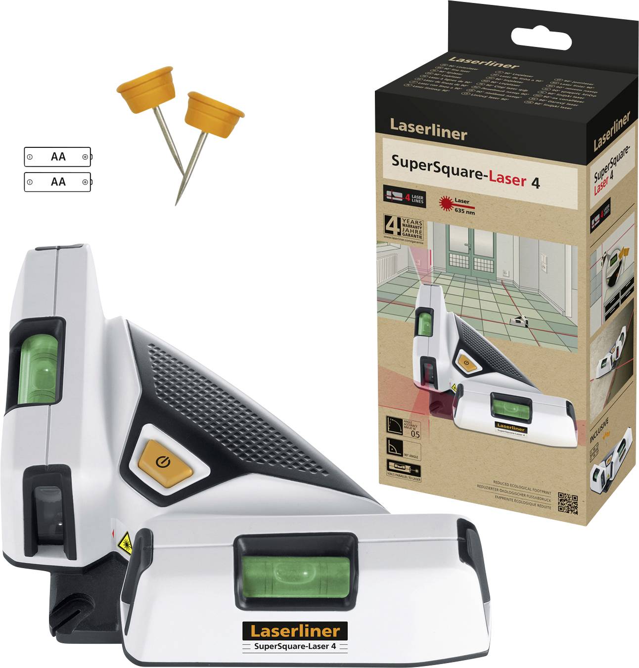 Laserliner SuperSquare-Laser 4 Padlószintező lézer