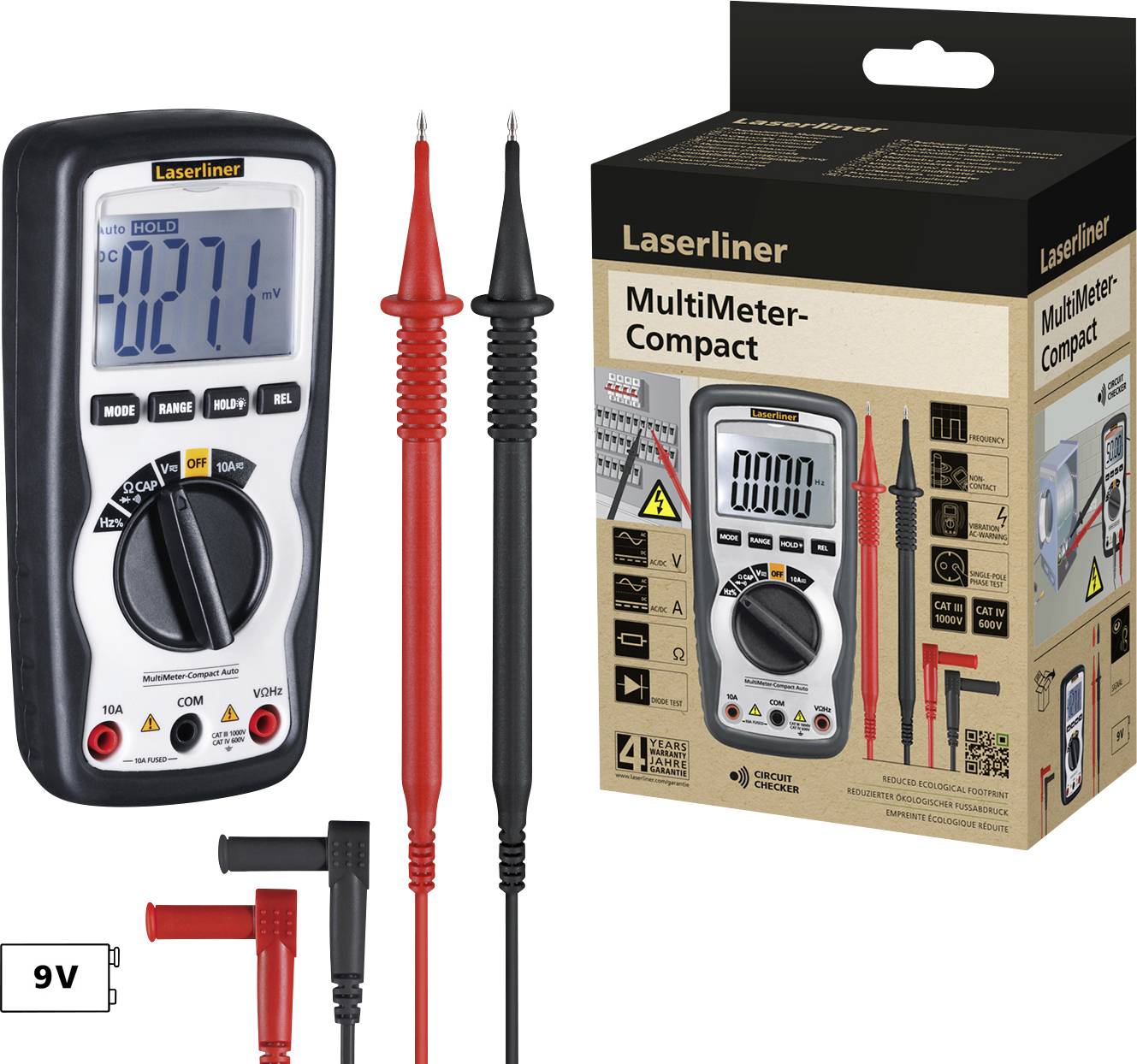 Laserliner MultiMeter-Compact Kézi multiméter