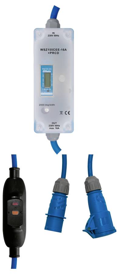 Eltako WSZ155CEE-16A+PRCD MID 28016118 Váltóáram fogyasztásmérő digitális 5 A 1 db