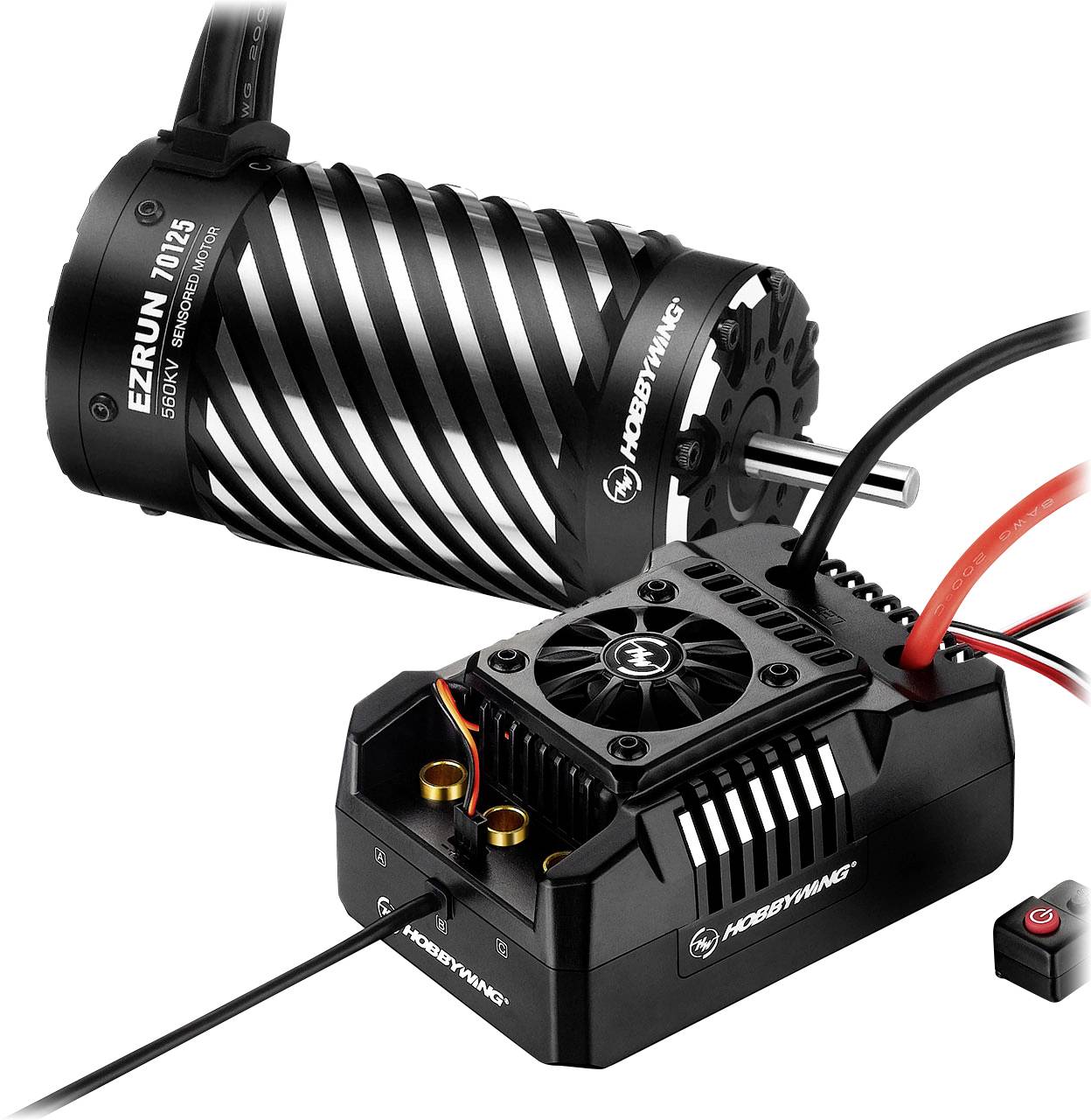 Hobbywing Ezrun MAX4 HV Combo 70125 560kV 38020369 Modellautó brushless meghajtó készlet 1:4, 1:5