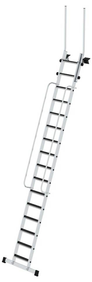 MUNK Günzburger Steigtechnik 040356 Alumínium Lépcsős támasztólétra Munkamagasság (max.): 5.0 cm
