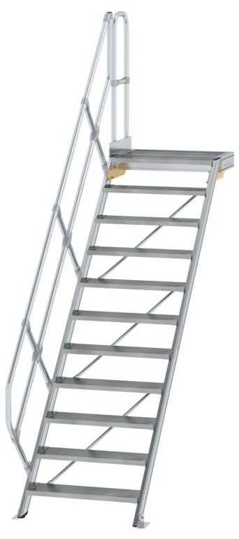 MUNK Günzburger Steigtechnik 600451 Alumínium, Acél, ónozott Lépcső