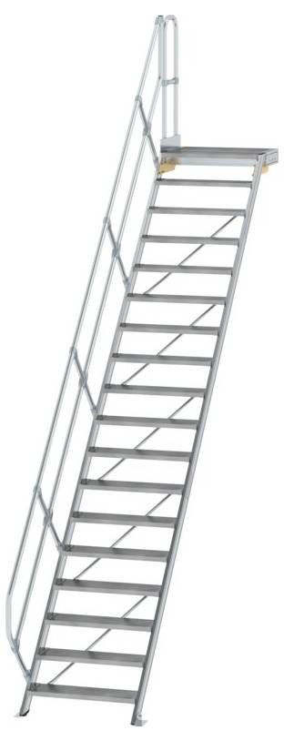 MUNK Günzburger Steigtechnik 600458 Alumínium, Acél, ónozott Lépcső