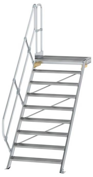 MUNK Günzburger Steigtechnik 600469 Alumínium, Acél, ónozott Lépcső