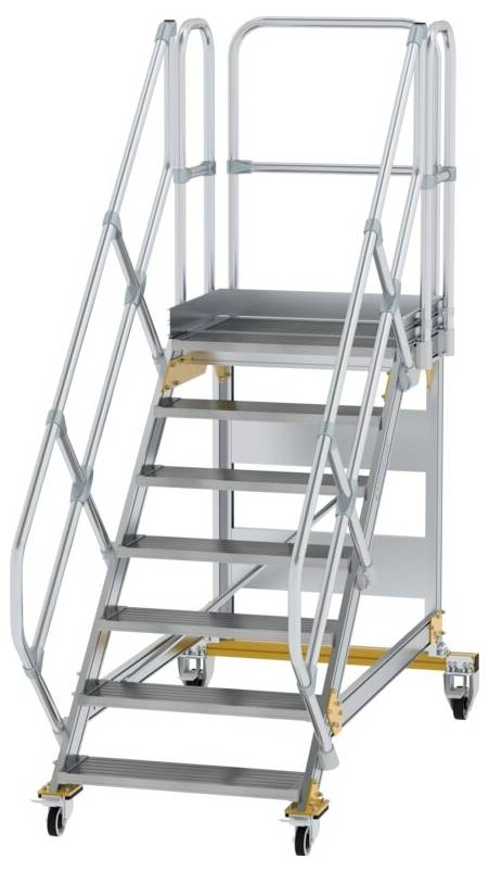 MUNK Günzburger Steigtechnik 600787 Alumínium, Acél, ónozott Lépcső Munkamagasság (max.): 0 cm
