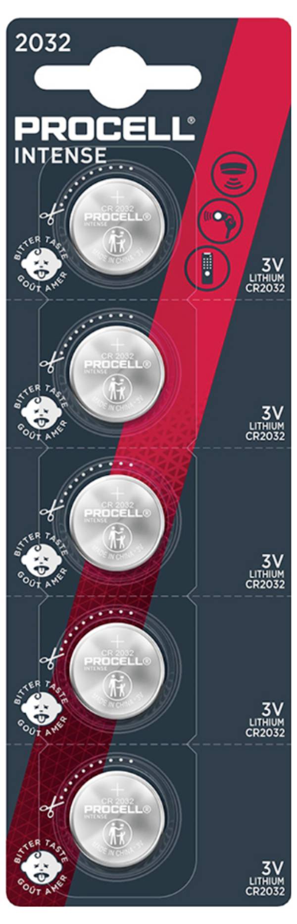 PROCELL Gombelem CR 2032 3 V 5 db  Lítium Procell  Intense