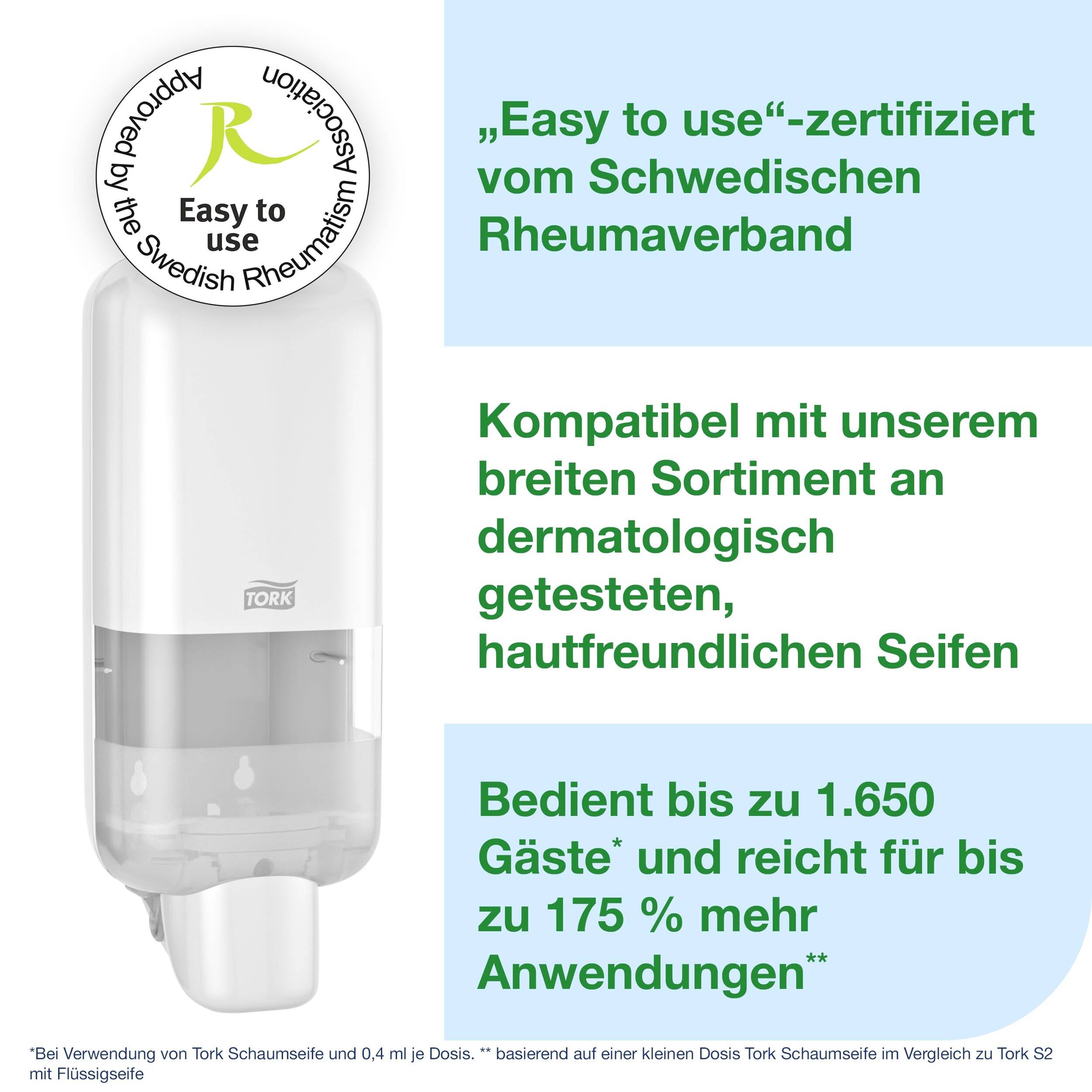 TORK S4 564500 Szappanadagoló Fehér-5