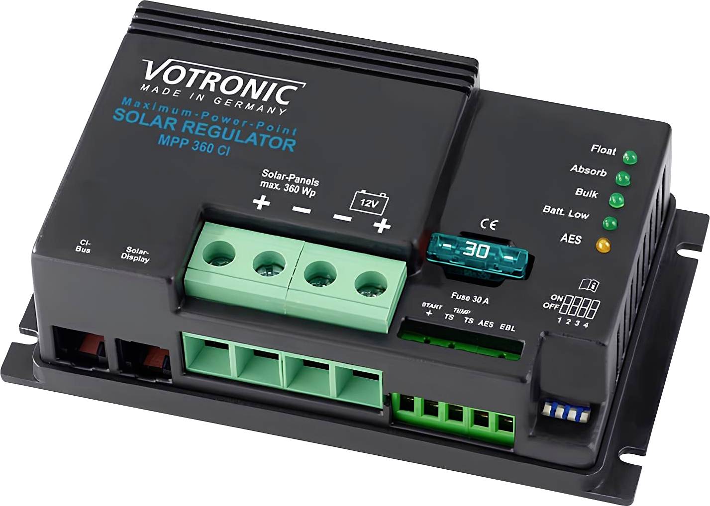 Votronic MPP 360 CI Napelem töltésszabályozó MPPT 12 V 26.5 A